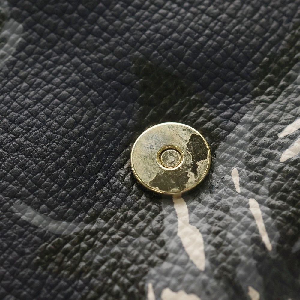 MARC JACOBS(マークジェイコブス) ショルダーバッグ チェーンバッグ 花柄 ネイビー レザー ゴールド金具