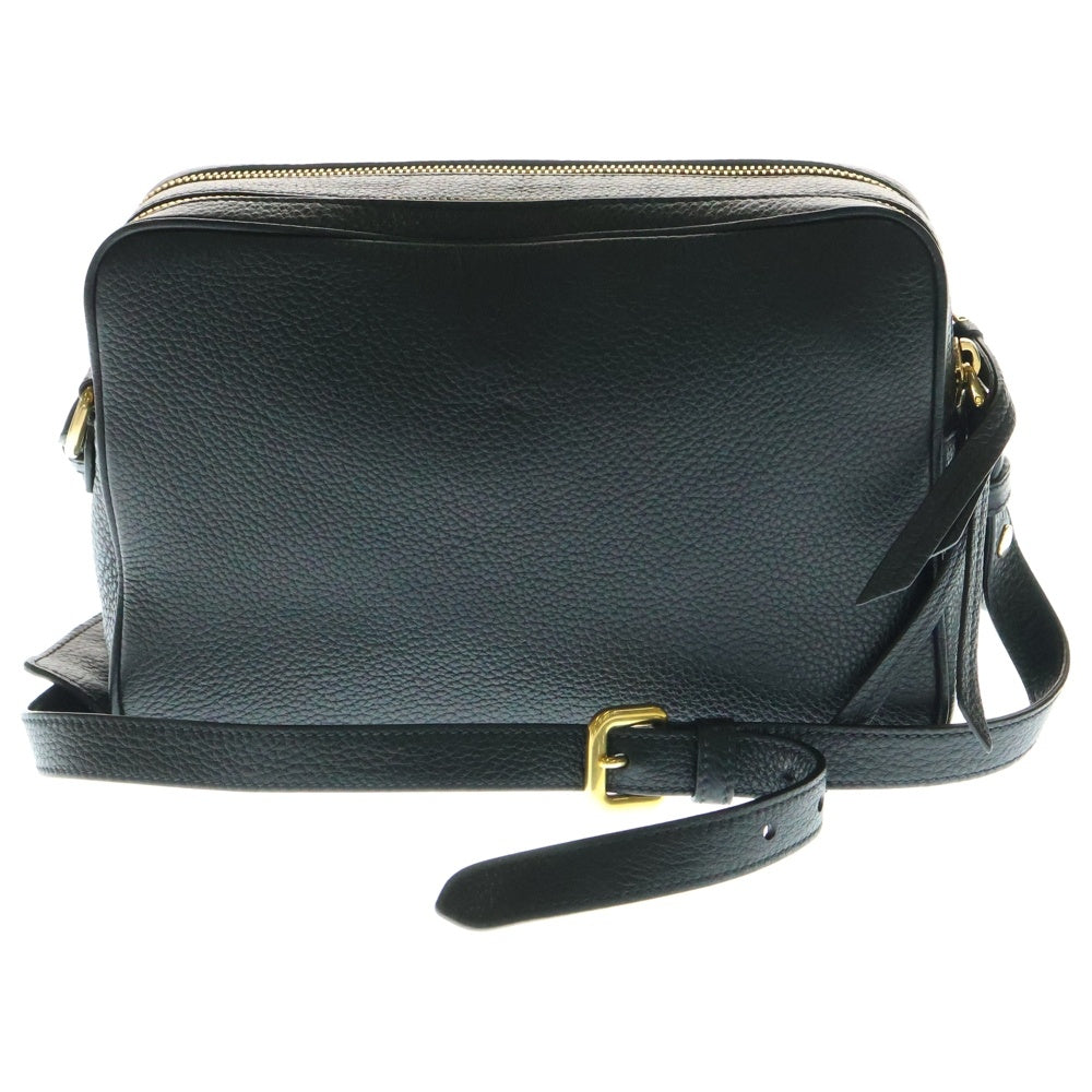 PRADA(プラダ) カメラバッグ ショルダーバッグ ヴィッテロフェニックス ブラック レザー ゴールド金具 1BH079