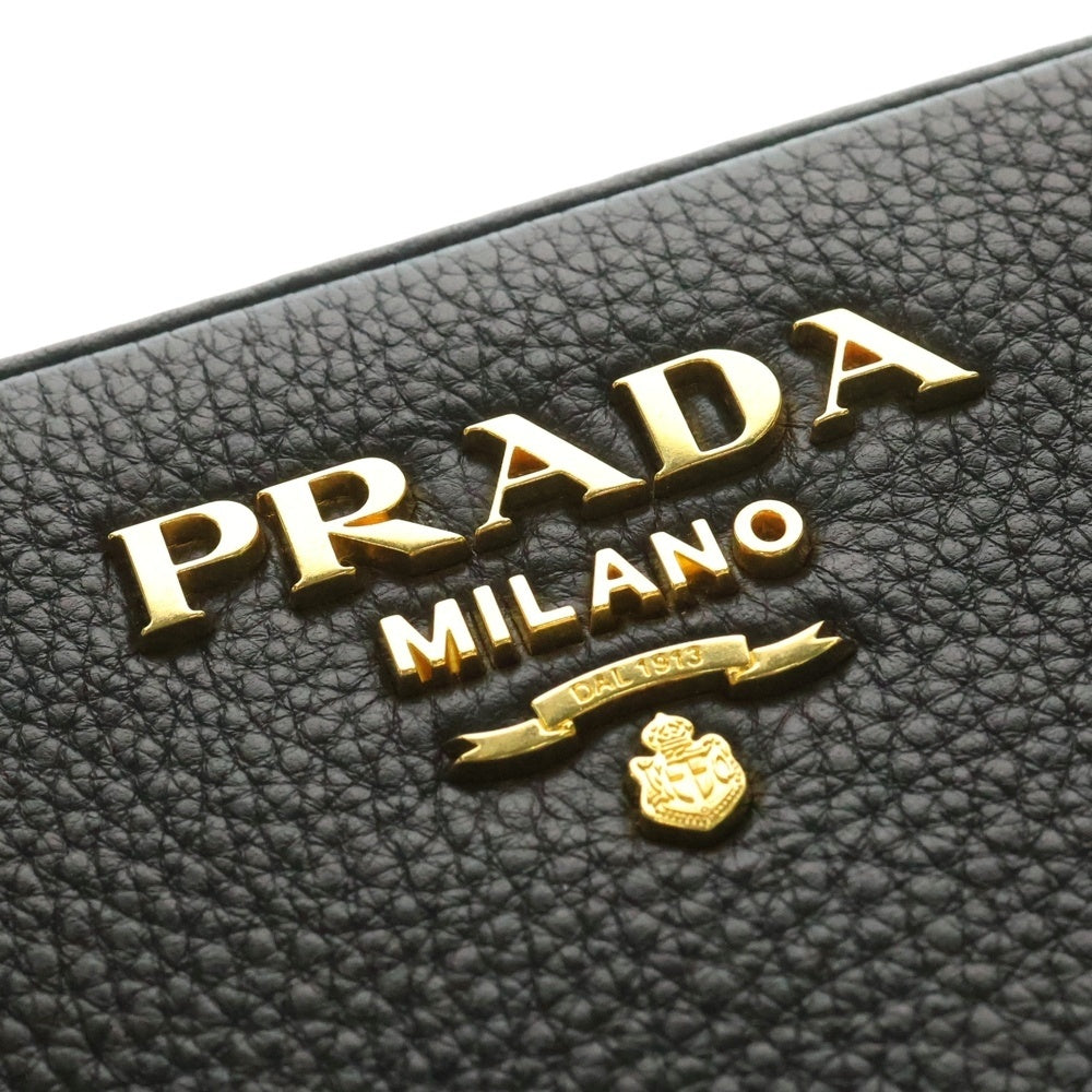 PRADA(プラダ) カメラバッグ ショルダーバッグ ヴィッテロフェニックス ブラック レザー ゴールド金具 1BH079