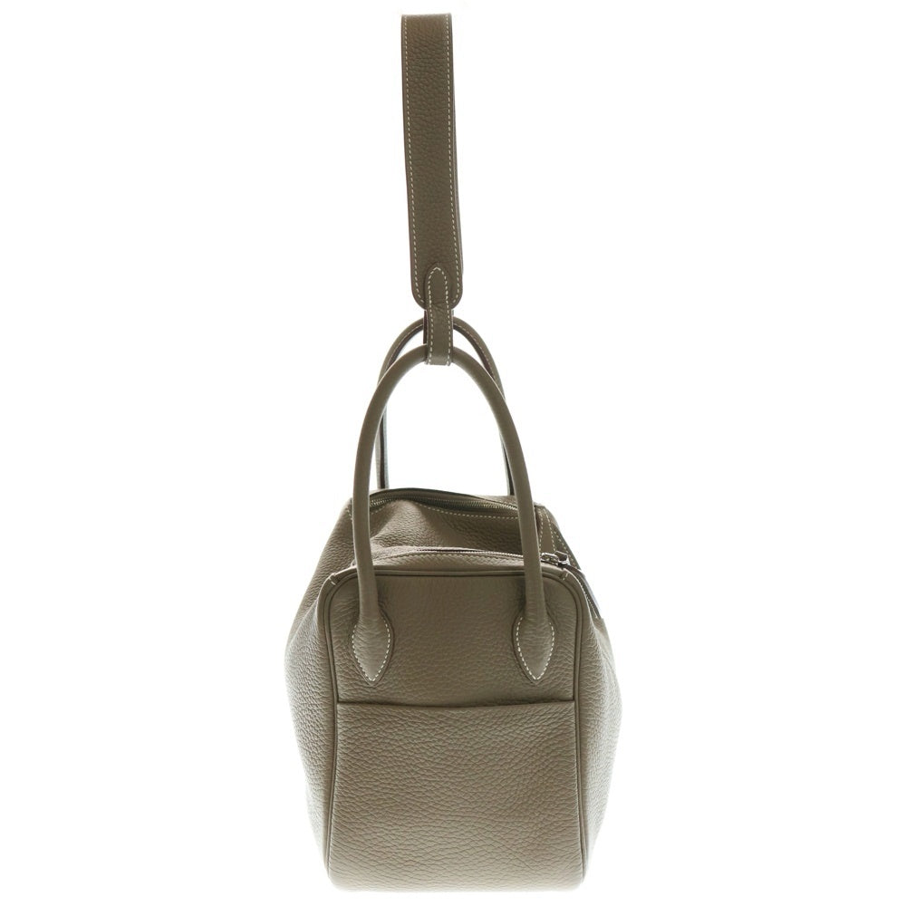 HERMES(エルメス) リンディ26 トリヨンクレマンス エトゥープ SV金具 2WAY レザーワンショルダーバッグ ハンドバッグ ブラウン レディース W刻印