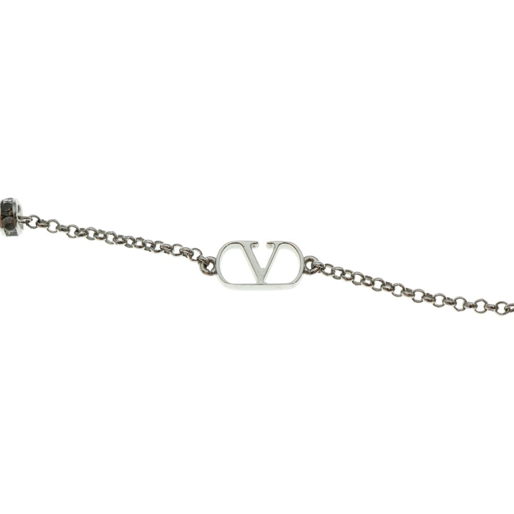 VALENTINO(ヴァレンティノ) ロゴ ネックレス SV ペンダント チェーン シルバー