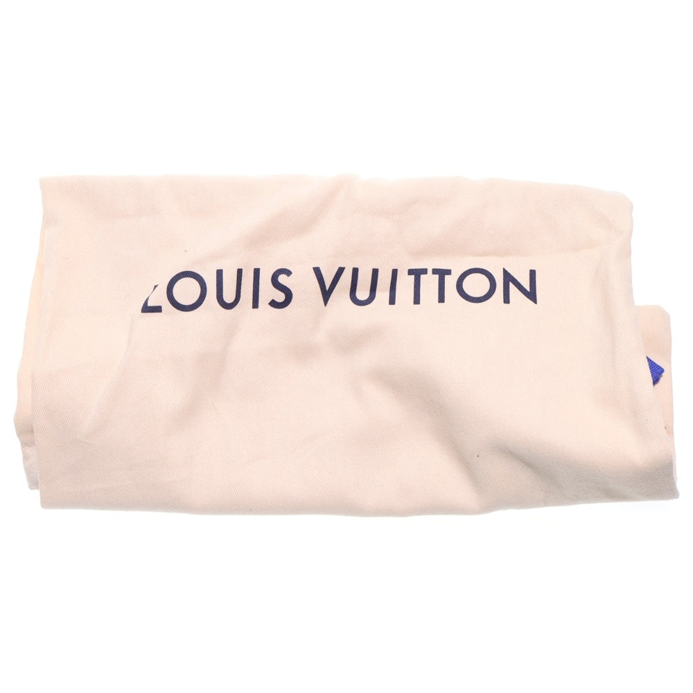 LOUIS VUITTON(ルイヴィトン) ラン55 モノグラム ラバーロゴ メタリックレザー メッシュ レースアップ ローカットシューズ スニーカー ホワイト/ゴールド 1AAP68
