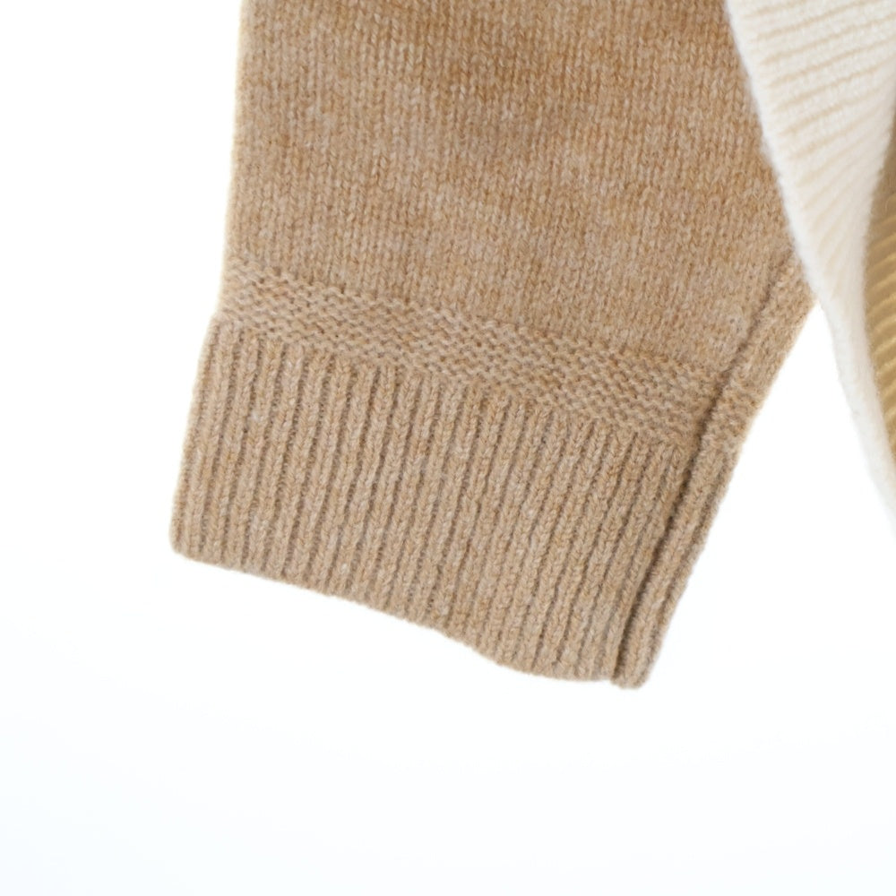 COACH(コーチ) ロゴハイネックニット アイボリー×ブラウン