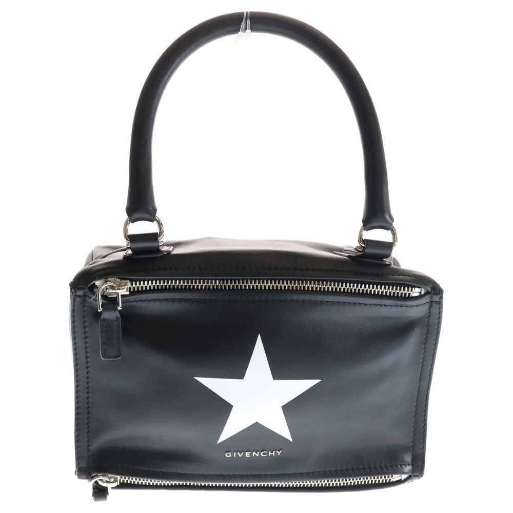 GIVENCHY(ジバンシィ) パンドラ 星柄 ハンドバッグ ブラック レザー