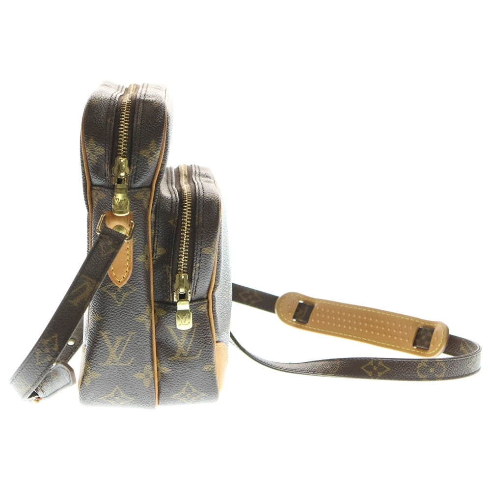 LOUIS VUITTON(ルイヴィトン) モノグラム アマゾン ショルダーバッグ ミニバッグ ブラウン レザー×PVC ゴールド金具 M45236