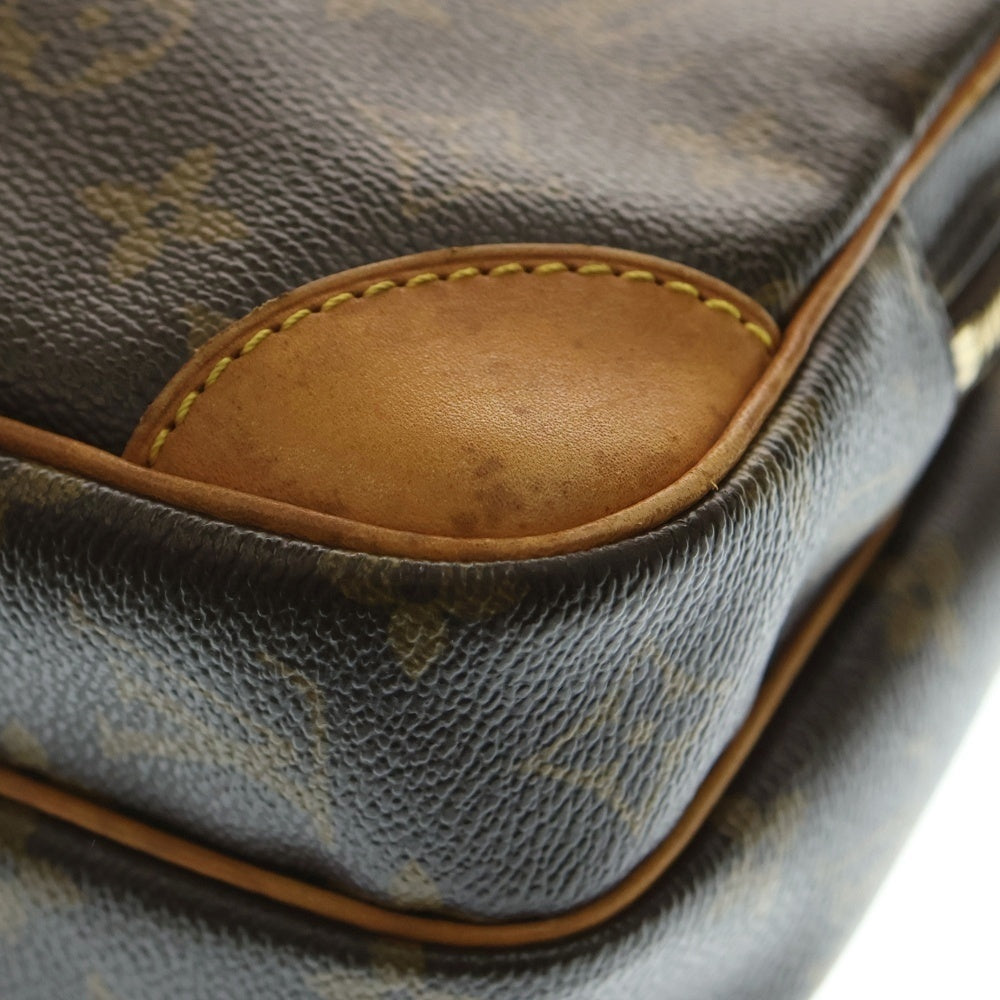 LOUIS VUITTON(ルイヴィトン) モノグラム アマゾン ショルダーバッグ ミニバッグ ブラウン レザー×PVC ゴールド金具 M45236