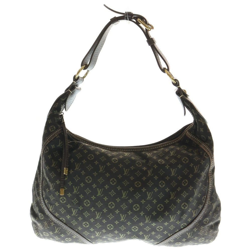 LOUIS VUITTON(ルイヴィトン) モノグラムミニラン マノンPM ハンドバッグ ワンショルダーバッグ ブラウン レザー ゴールド金具 M95621