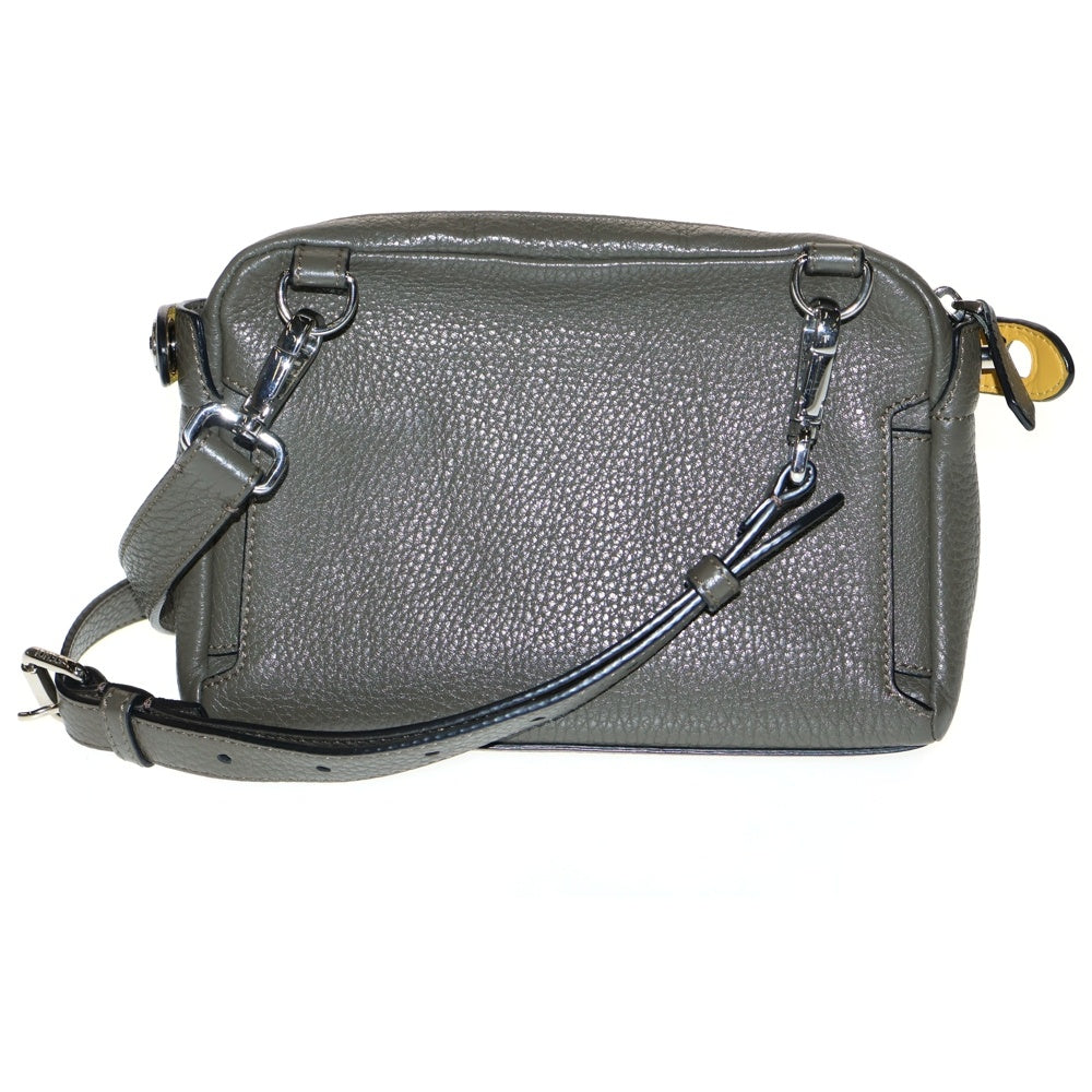 FENDI(フェンディ) 2WAYショルダーバッグ ミニバッグ ポーチ カーキ シルバー金具 レザー