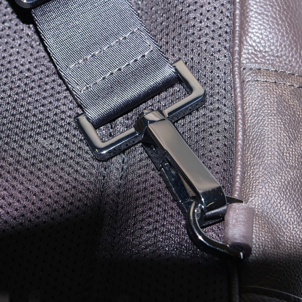 MICHAEL KORS(マイケルコース) ロゴ ウエストバッグ ボディバッグ ショルダーバッグ ブラウン レザー×PVC シルバー金具