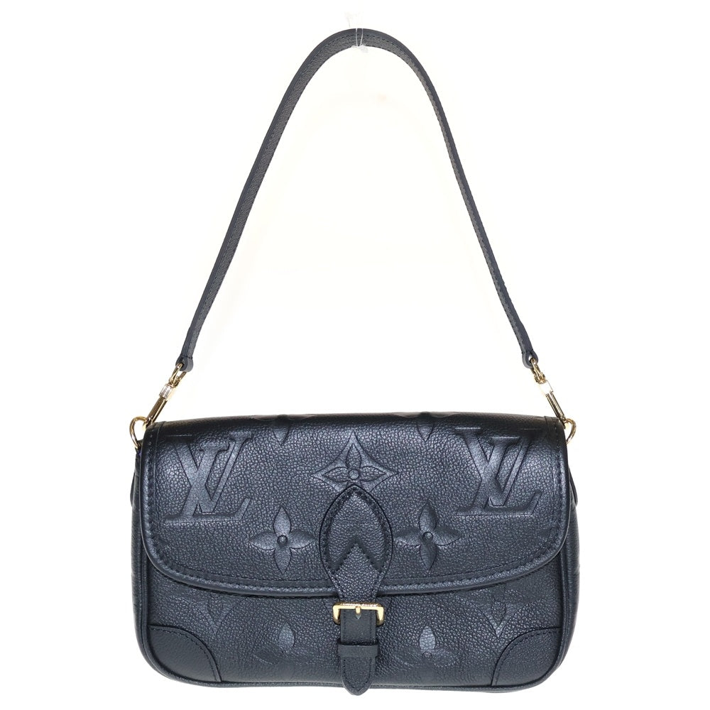 LOUIS VUITTON(ルイヴィトン) モノグラムアンプラント ディアヌ 2WAY レザーハンドバッグ ショルダーバッグ ネイビー M46386