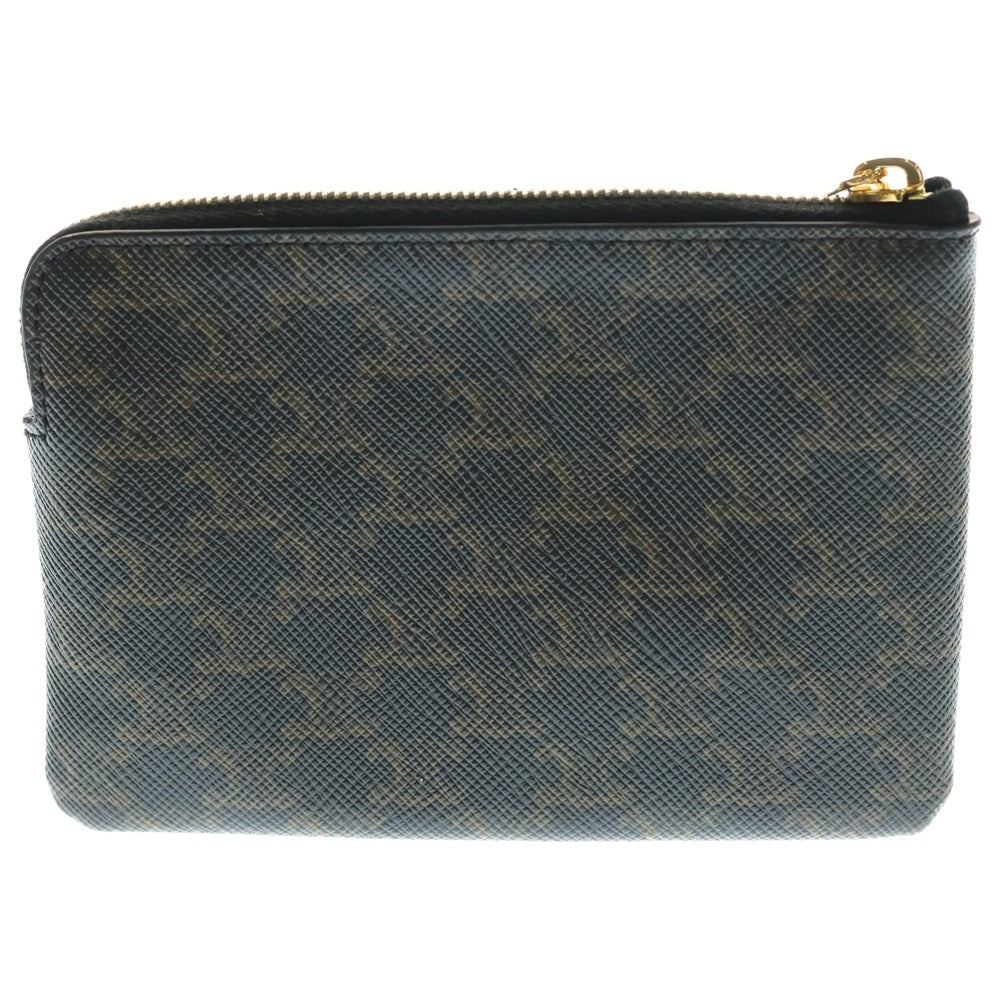 CELINE(セリーヌ) トリオンフ コインケース バッグチャーム ポーチ ブラウン PVC ゴールド金具