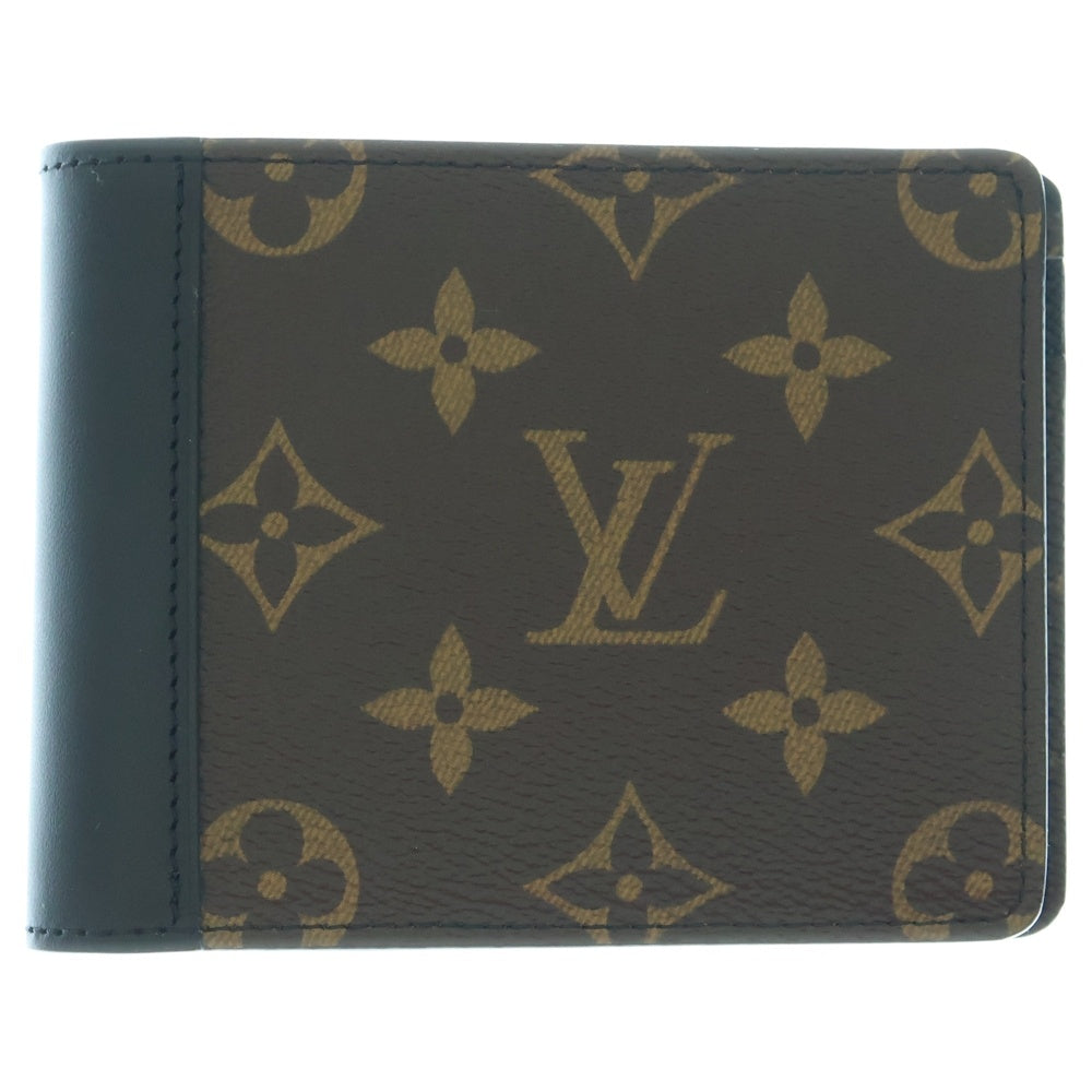 LOUIS VUITTON(ルイヴィトン) モノグラム ポルトフォイユミュルティプル 二つ折り財布 コンパクトウォレット コインケース ブラウン×ブラック M69408