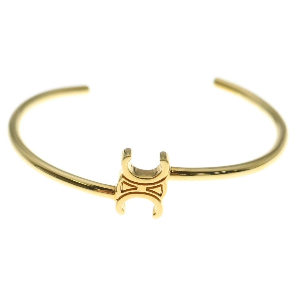 CELINE(セリーヌ) トリオンフ アシンメトリック カフ バングル ブレスレット ゴールド #C3 GP