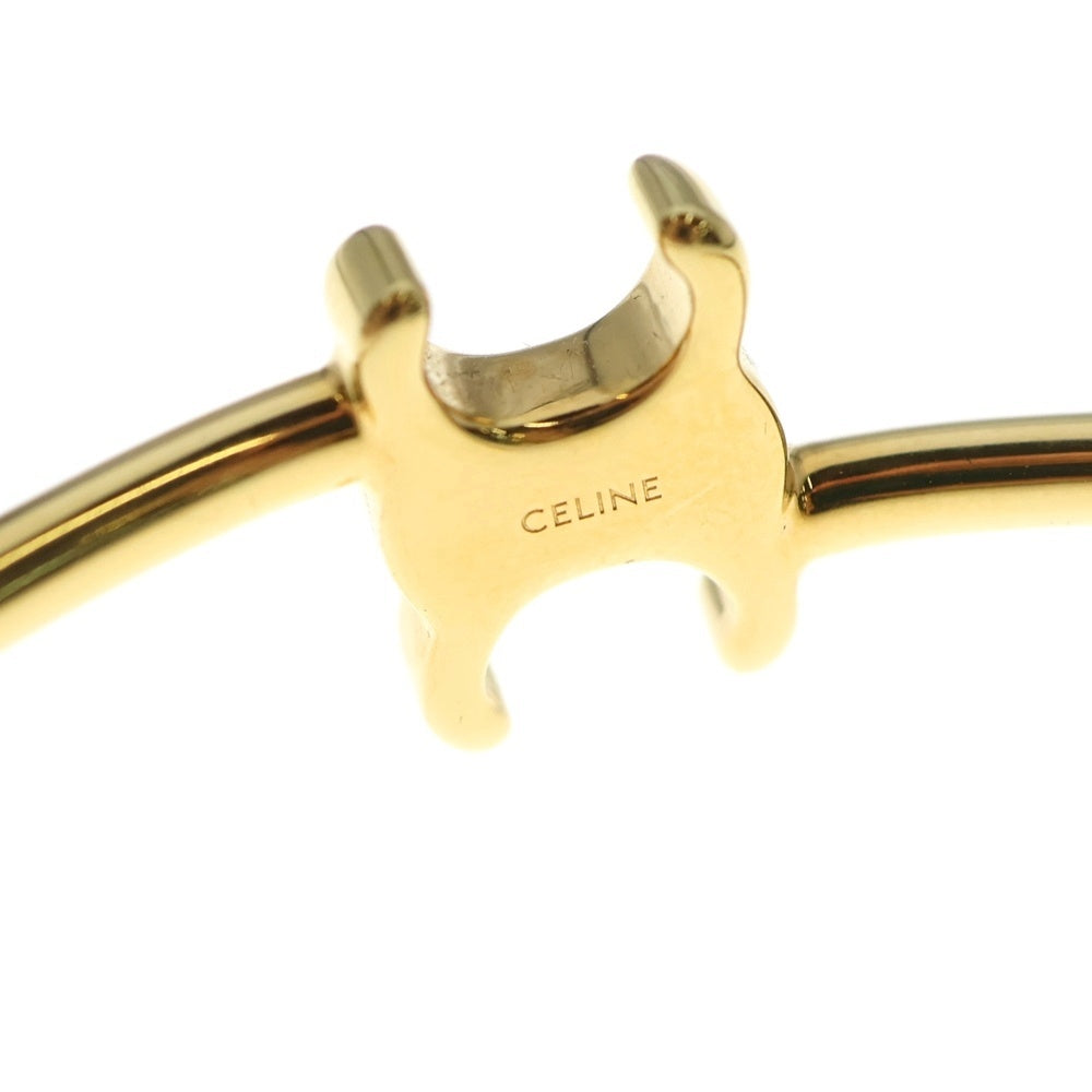 CELINE(セリーヌ) トリオンフ アシンメトリック カフ バングル ブレスレット ゴールド #C3 GP