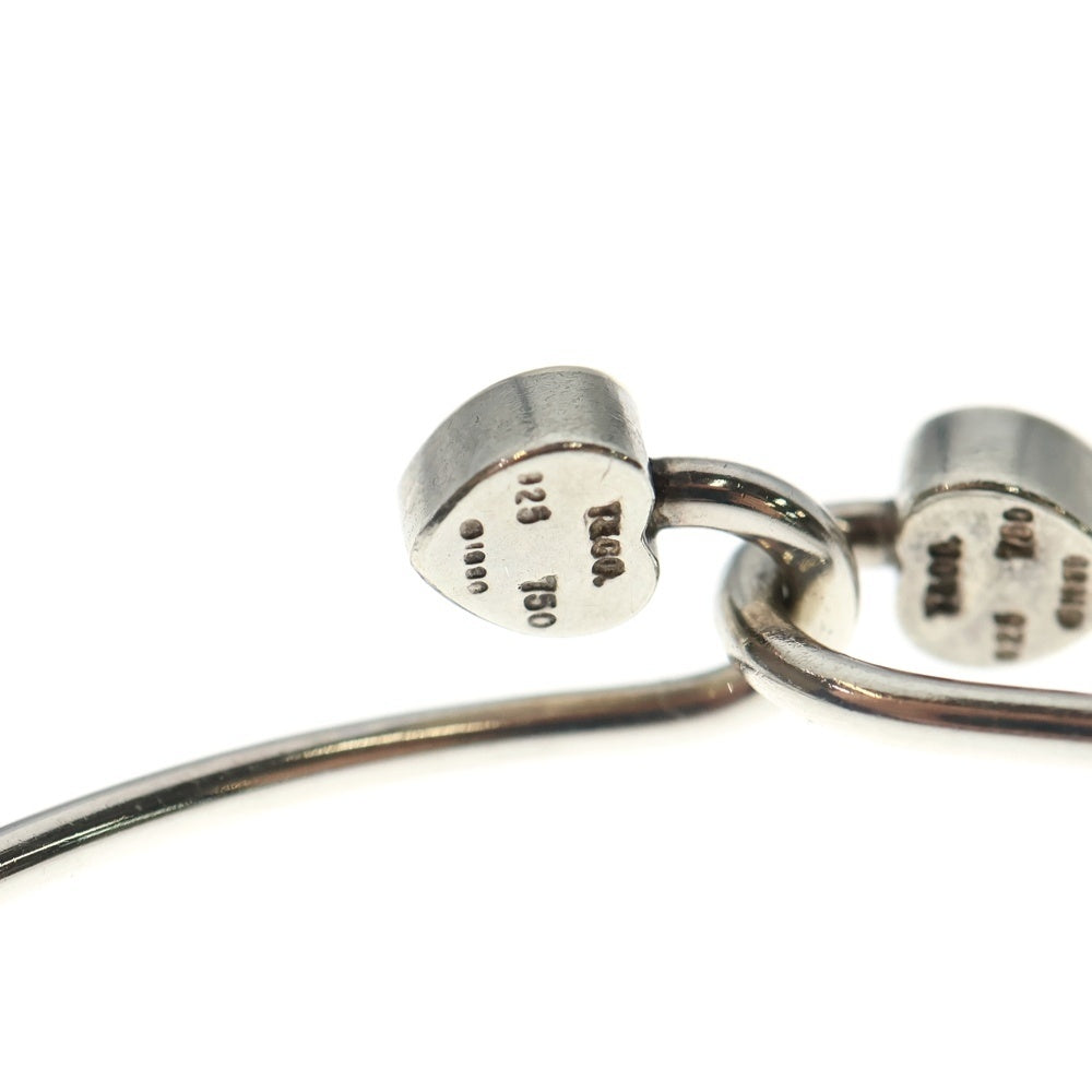 TIFFANY & Co.(ティファニー) ダブルハートフック バングル ブレスレット 925×750 シルバー/ゴールド