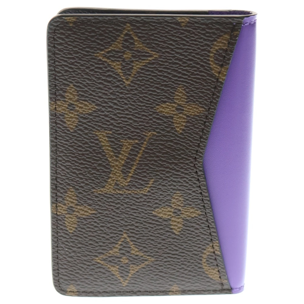 LOUIS VUITTON(ルイヴィトン) モノグラム オーガナイザー・ドゥ ポッシュ カードケース 名刺入れ ブラウン×パープル PVC M81535