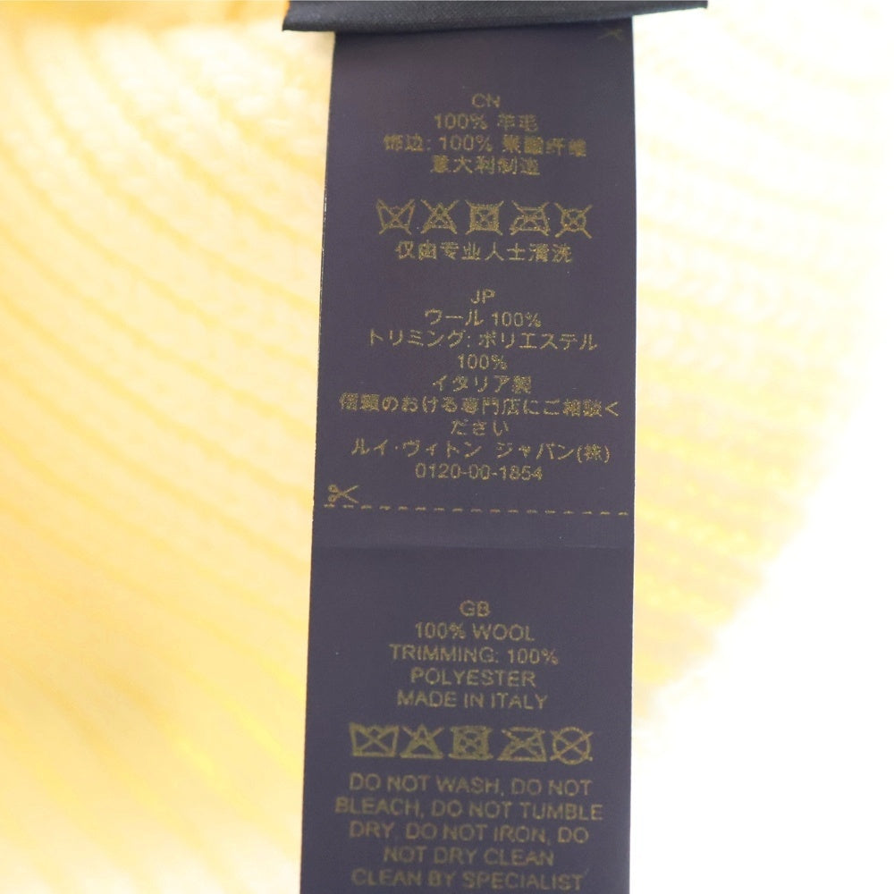 LOUIS VUITTON(ルイヴィトン) ボネ・LV ヘッドライン ビーニー ロゴ刺繍ニット帽 クリーム アイボリー M77873