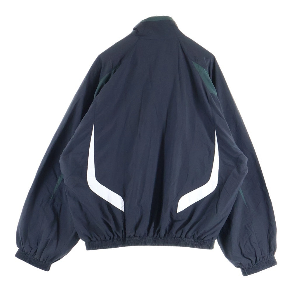 BALENCIAGA(バレンシアガ) 23SS 3B ICON TRACKSUIT トラックスーツロゴナイロンジャケット ブルゾン ブラック/グリーン 725276 TNO79