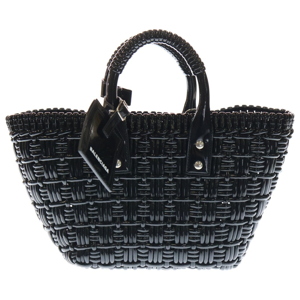 BALENCIAGA ビストロXSブラック かごバッグ BALENCIAGA(バレンシアガ) ビストロXS ハンドバッグ トートバッグ