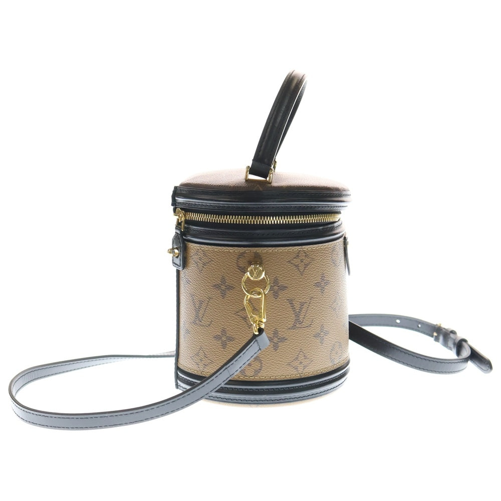 LOUIS VUITTON(ルイヴィトン) モノグラムリバース カンヌ 2WAYバッグ ショルダーバッグ ハンドバッグ ブラウン×ブラック レザー×PVC M43986 ゴールド金具