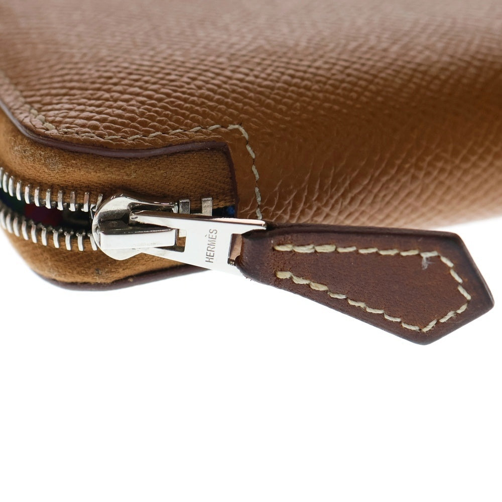 HERMES(エルメス) アザップシルクイン コンパクトウォレット コインケース 財布 シルバー金具 ゴールド エプソン