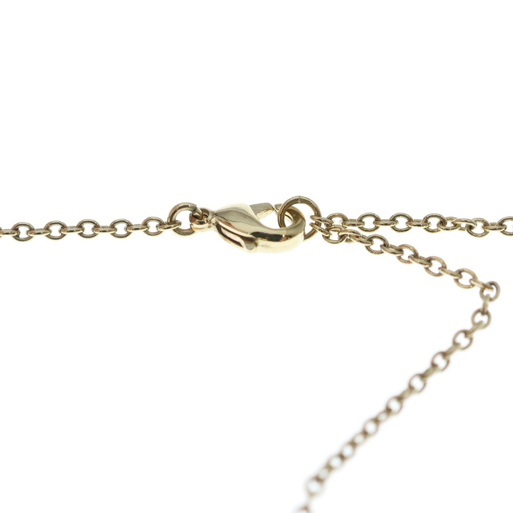 Christian Dior(クリスチャンディオール) ラインストーン CDロゴネックレス ペンダント チェーン ゴールド金具