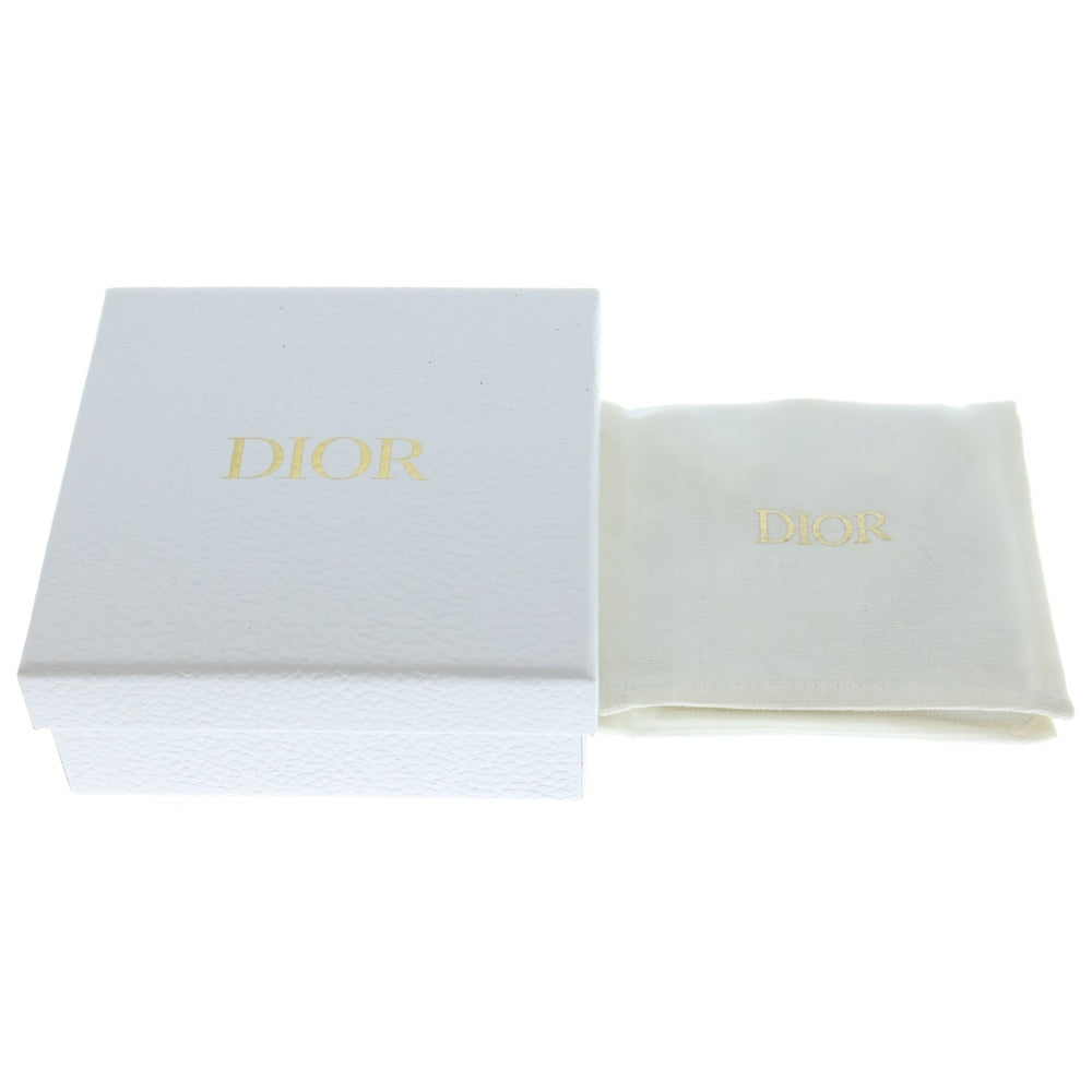 Christian Dior(クリスチャンディオール) ラインストーン CDロゴネックレス ペンダント チェーン ゴールド金具