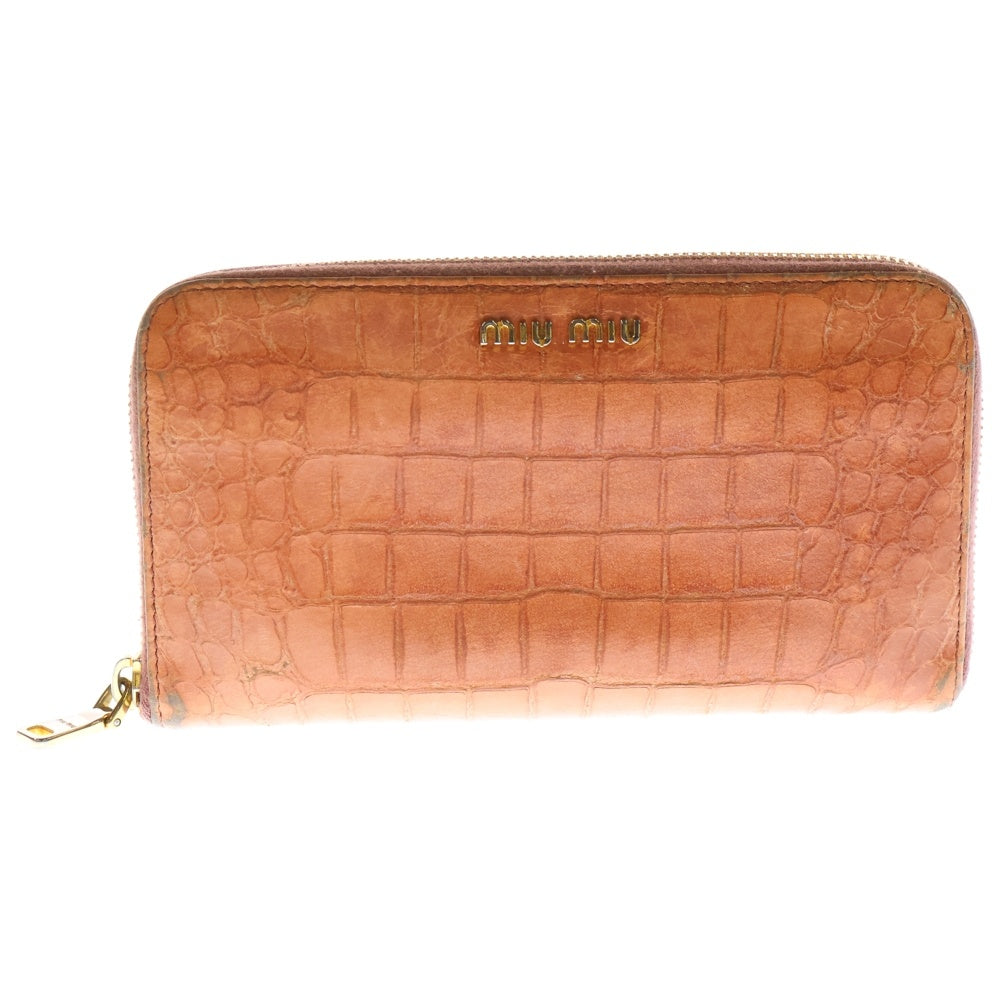 miumiu(ミュウミュウ) 長財布 ロングウォレット カードケース ピンク