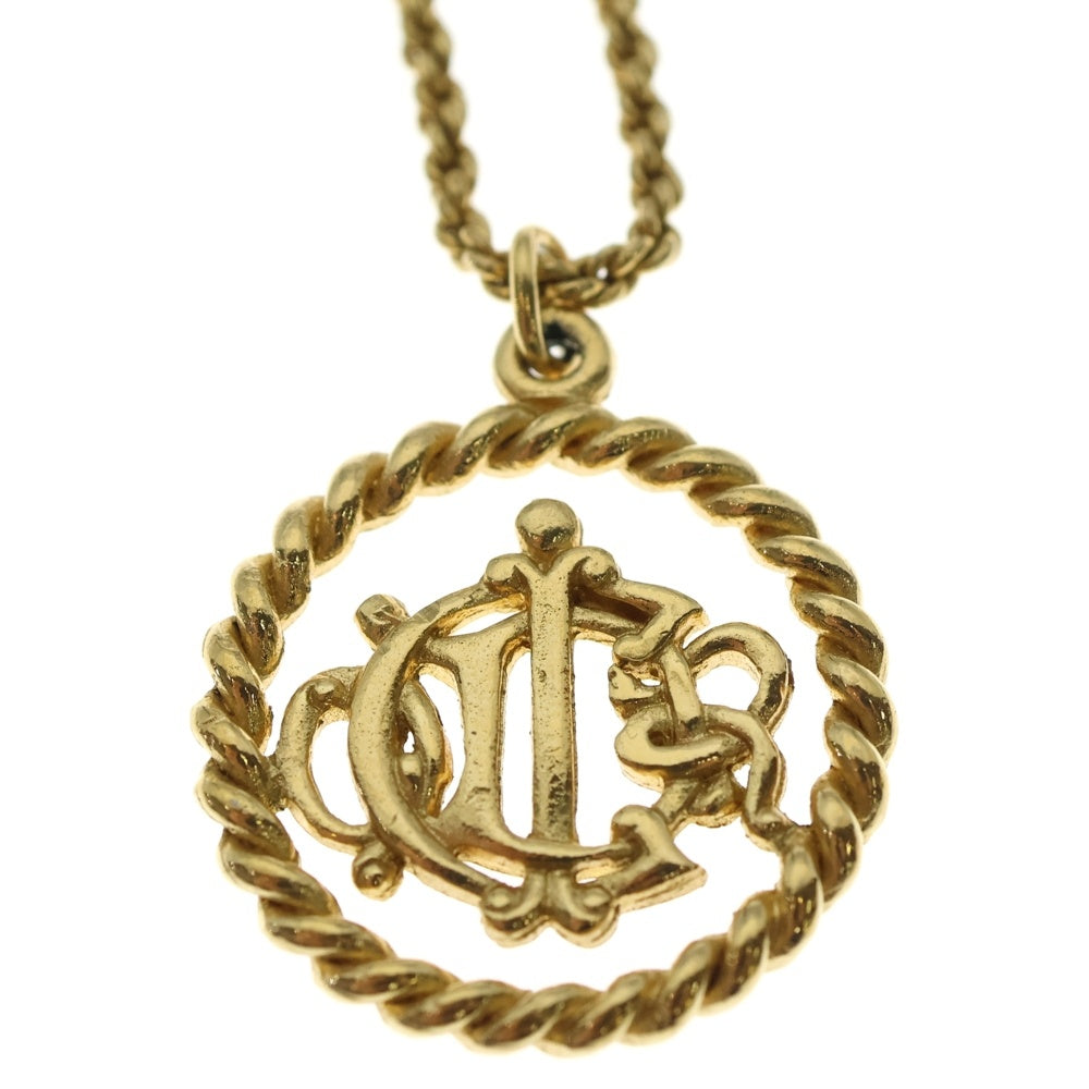 Christian Dior(クリスチャンディオール) ラウンド ネックレス GP ゴールド アクセサリー