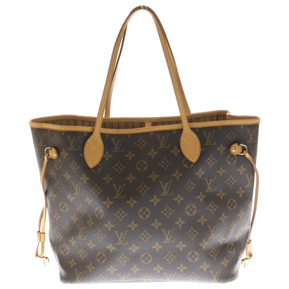 LOUIS VUITTON(ルイヴィトン) モノグラム ネヴァーフルMM トートバッグ ハンドバッグ ブラウン レザー×PVC M40995 ゴールド金具