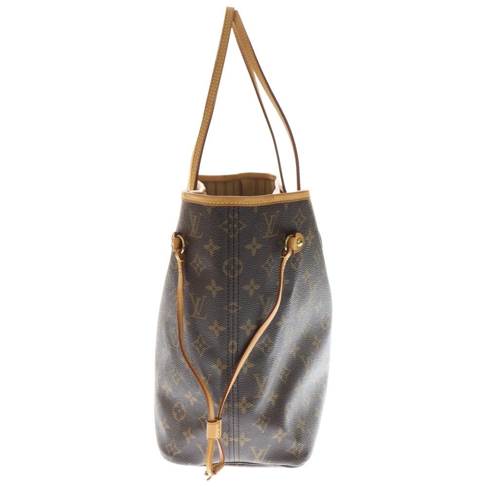 LOUIS VUITTON(ルイヴィトン) モノグラム ネヴァーフルMM トートバッグ ハンドバッグ ブラウン レザー×PVC M40995 ゴールド金具