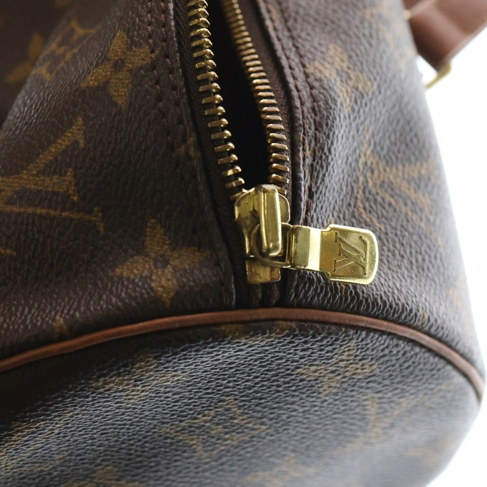 LOUIS VUITTON(ルイヴィトン) モノグラム パピヨン30 ミニボストンバッグ ハンドバッグ ブラウン レザー×PVC M51385 ゴールド金具