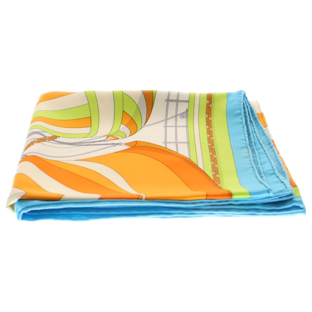 HERMES(エルメス) カレ90 SPIN NAKERS マルチカラー シルクスカーフ