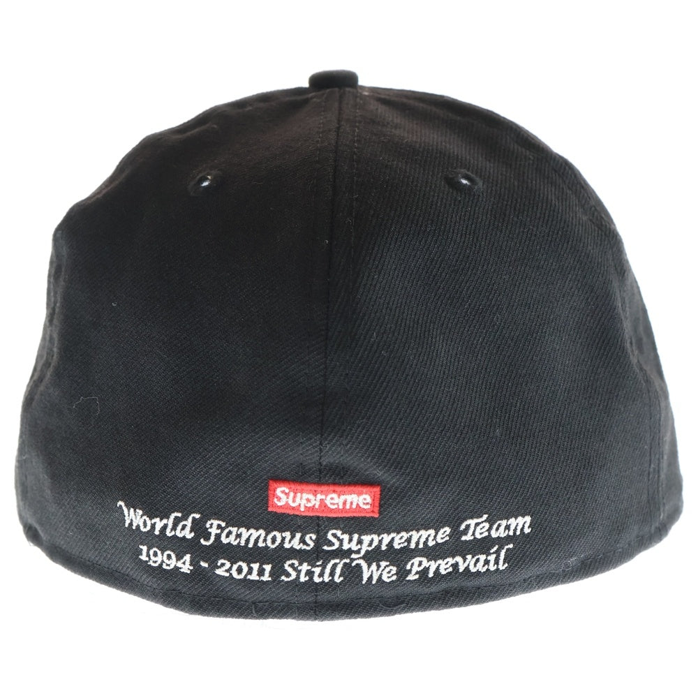 SUPREME(シュプリーム) 11AW S Logo Cap New Era Sロゴ キャップ ベースボール ブラック コットン