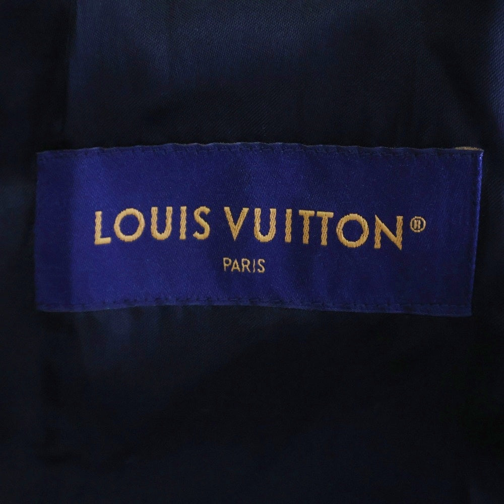 LOUIS VUITTON(ルイヴィトン) 24SS パールバックロゴ エンベリッシュドウールブルゾンジャケット ブラック RM241M FSC HQB31E