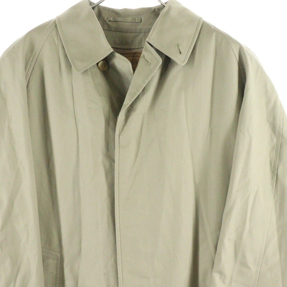 BURBERRY(バーバリー) 裏地ノバチェック柄 ライナー付き コットン ラグランスリーブ ステンカラーコート カーキ/ベージュ