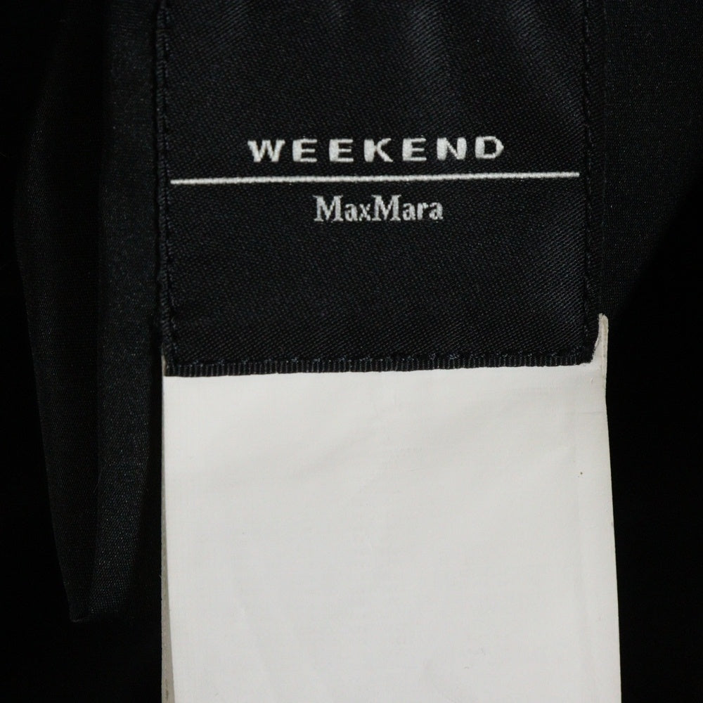 Max Mara(マックスマーラ) バイカラー リバーシブル フーデッド ジップアップ ダウン ロング ジャケット コート ホワイト/ブラック レディース 54860463