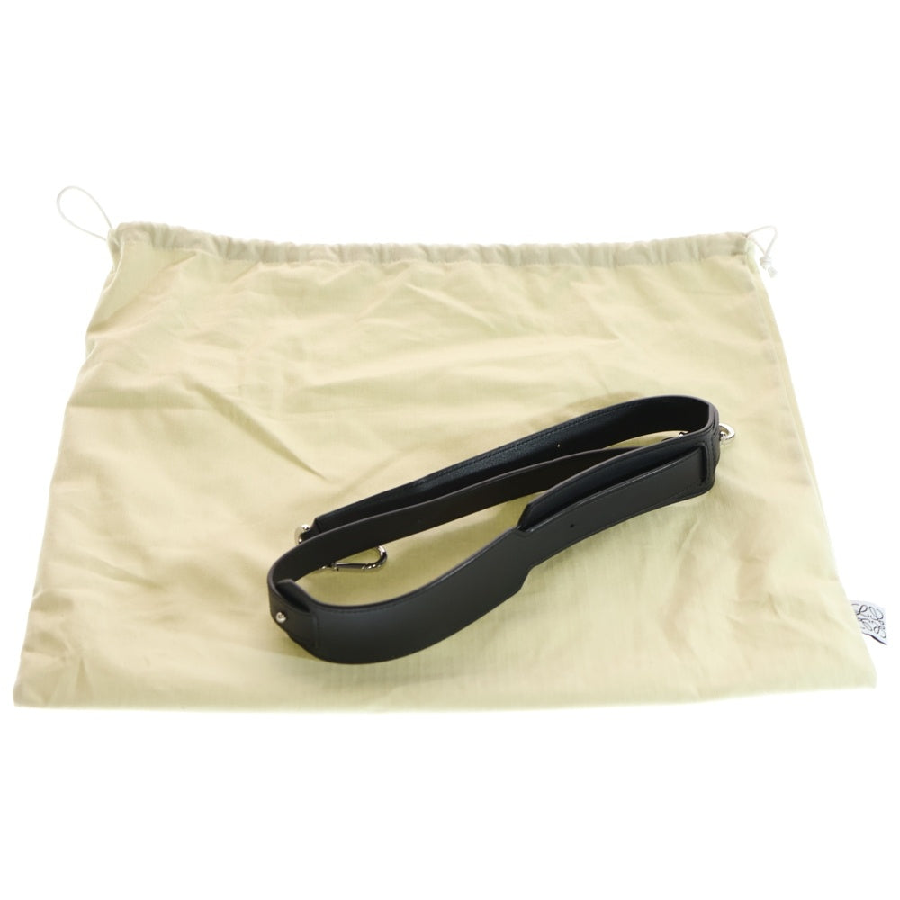 LOEWE(ロエベ) パズルバッグ ミディアム 2WAYバッグ ハンドバッグ ショルダーバッグ ブラック レザー シルバー金具 レディース