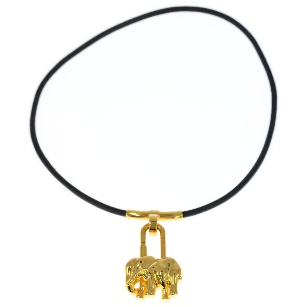 HERMES(エルメス) カデナ 象モチーフ チャーム ネックレス ペンダント