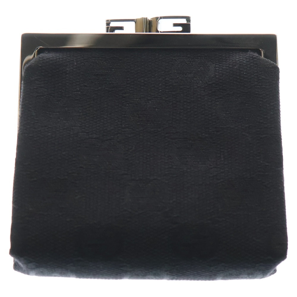 GUCCI(グッチ) グッチシマ がま口財布 コインケース ブラック