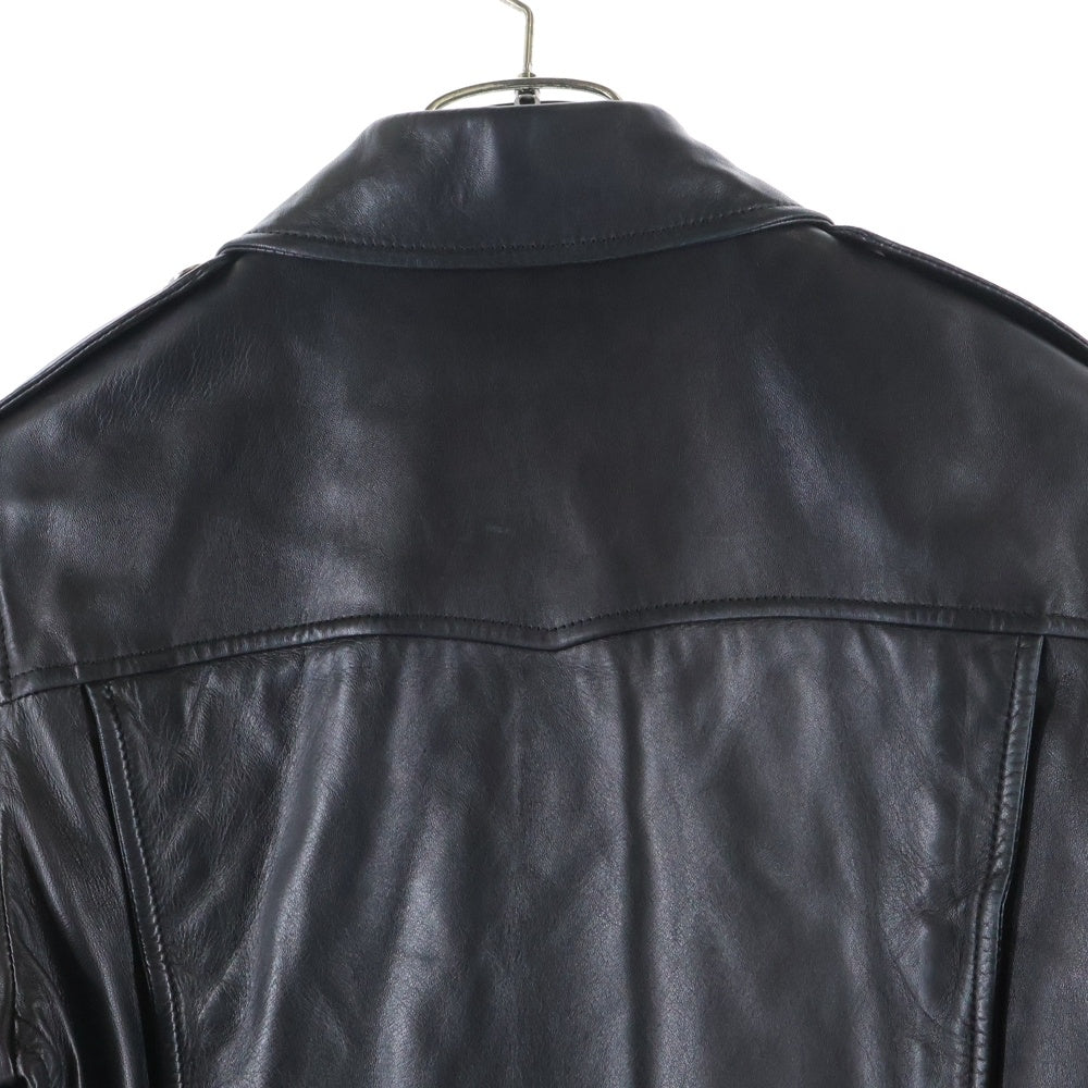SAINT LAURENT PARIS(サンローランパリ) 15AW L01 CLASSIC MOTORCYCLE LEATHER RIDERS JACKET クラシックモーターサイクル ライダースジャケット レザー ブラック 397290 Y5YA1
