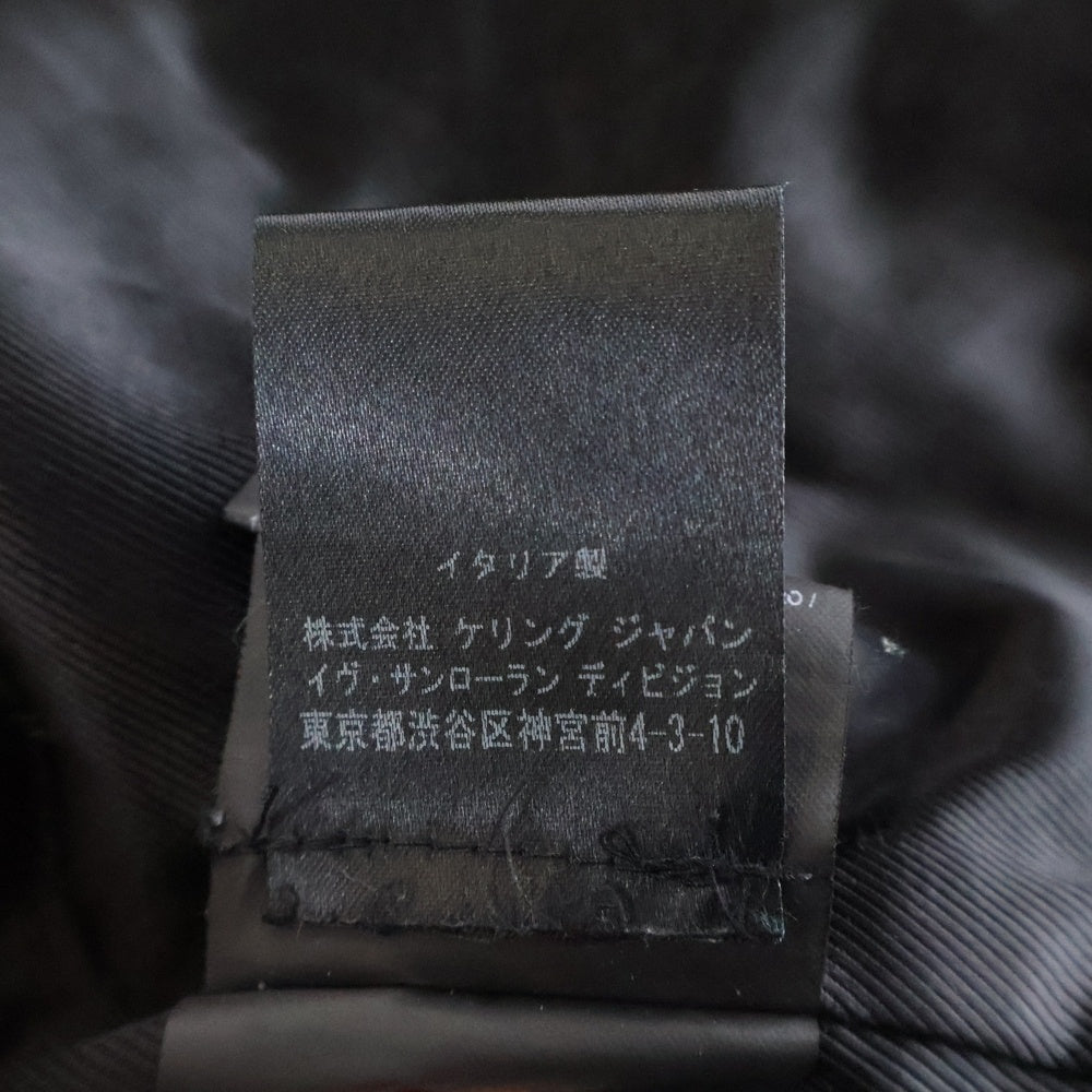 SAINT LAURENT PARIS(サンローランパリ) 15AW L01 CLASSIC MOTORCYCLE LEATHER RIDERS JACKET クラシックモーターサイクル ライダースジャケット レザー ブラック 397290 Y5YA1