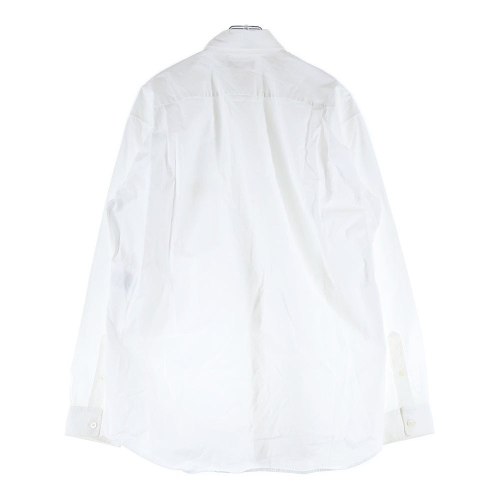 BALENCIAGA(バレンシアガ) ショルダーロゴ ボタンダウン コットン 長袖シャツ ホワイト 621901