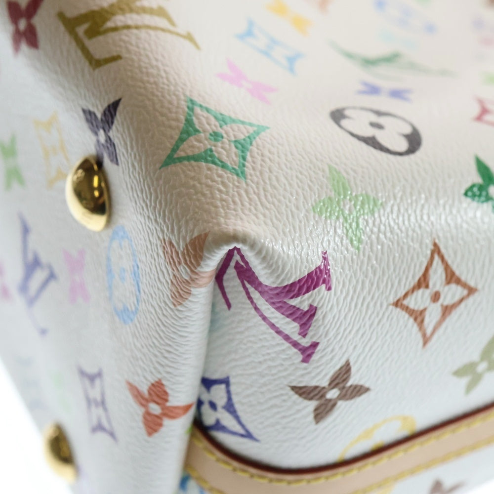 LOUIS VUITTON(ルイヴィトン) LVxTM キャリーオール PM ハンドバッグ ワンショルダーバッグ ホワイト×マルチカラー レザー×PVC M13661 ゴールド金具