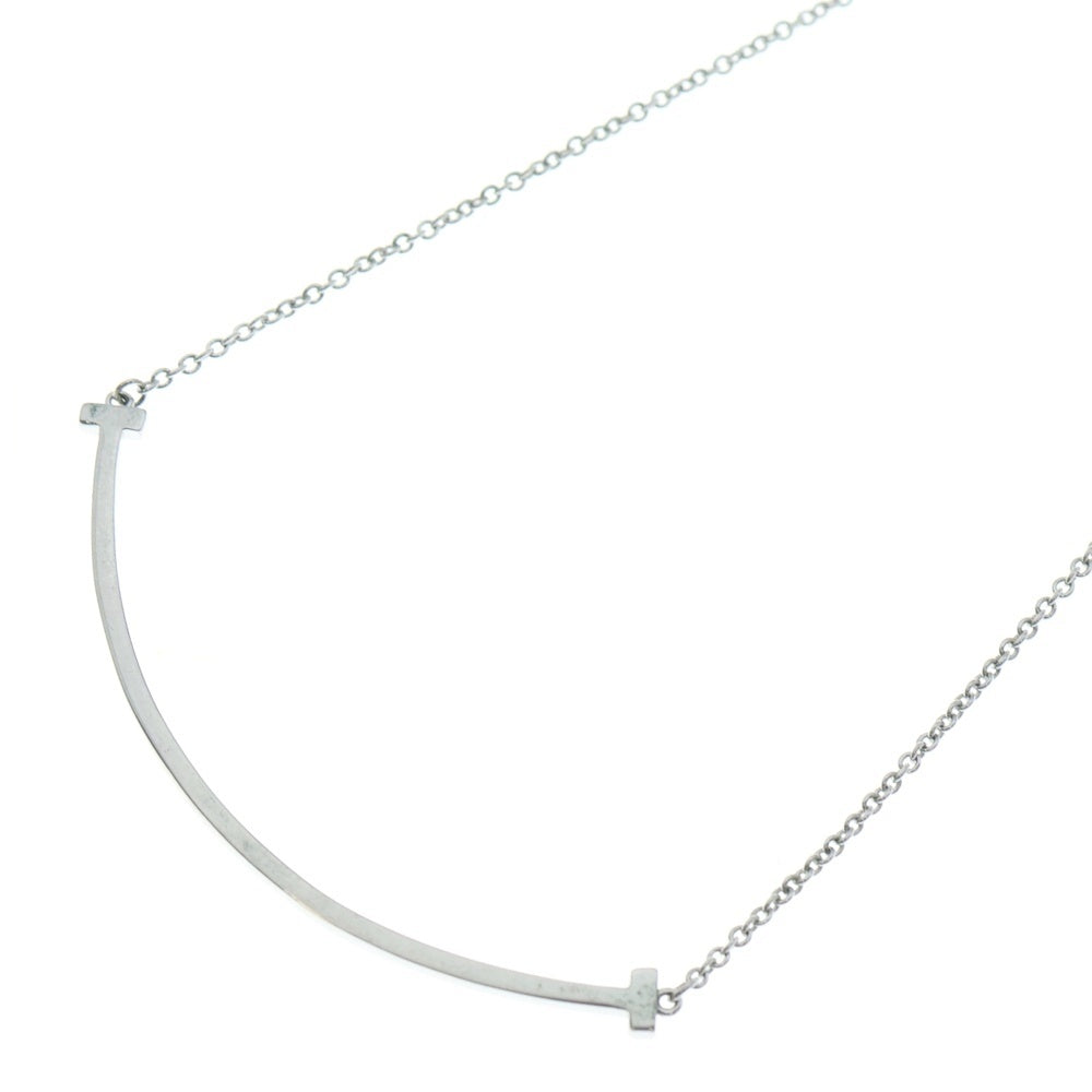 TIFFANY & Co.(ティファニー) Tスマイル ミディアム ネックレス Au750WG レディース