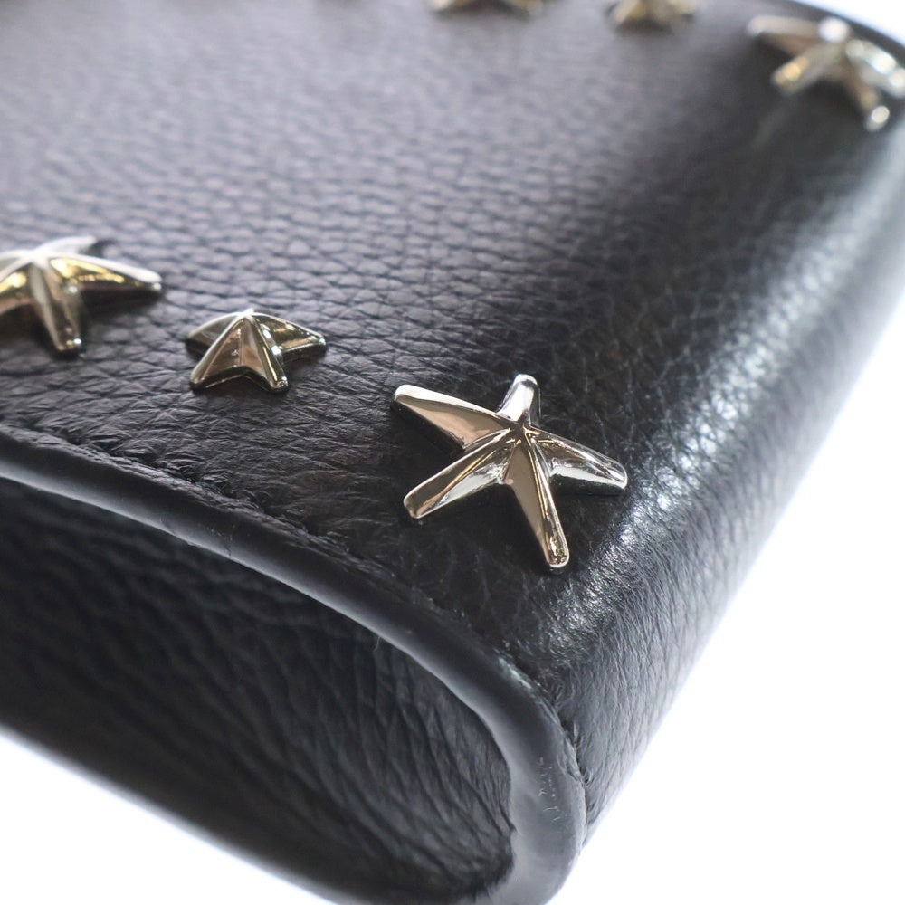 JIMMY CHOO(ジミーチュウ) ペガシ フォンケース ブラック レザー レディース