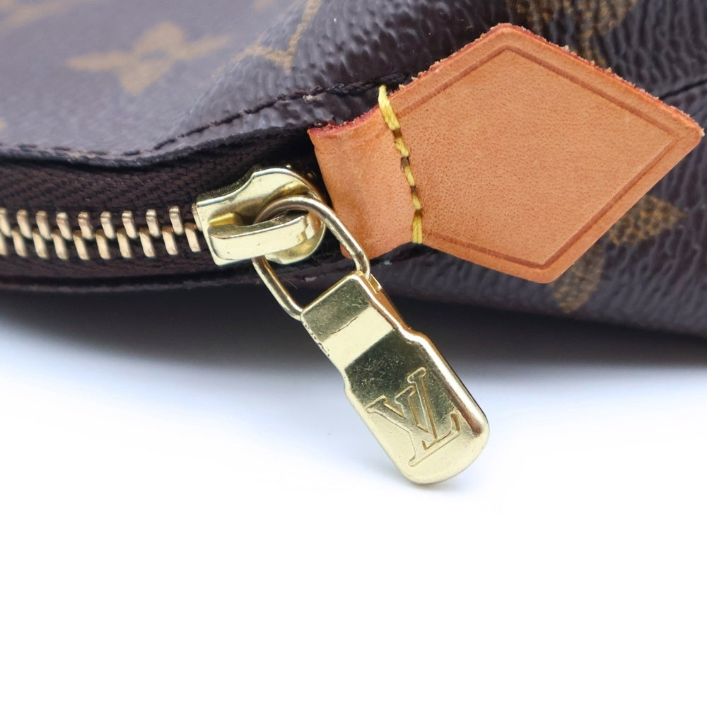 LOUIS VUITTON(ルイヴィトン) モノグラム ポシェットコスメティックPM レザーポーチ 小物入れ ブラウン M47515 レディース