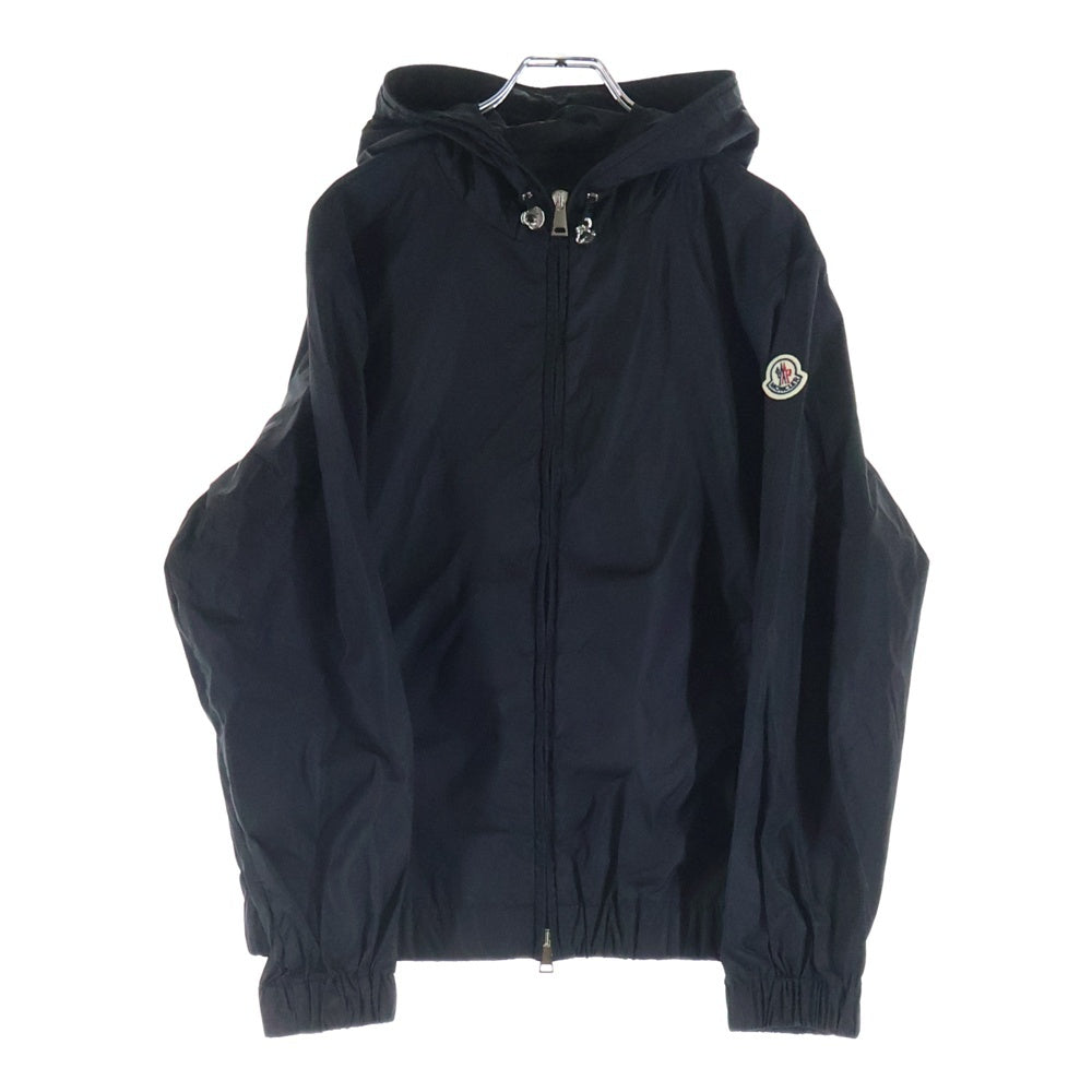 MONCLER(モンクレール) CECILE セシル ワッペンロゴ フーデッド ジップアップ ナイロンジャケット ブラック H10931A00114 54155 レディース