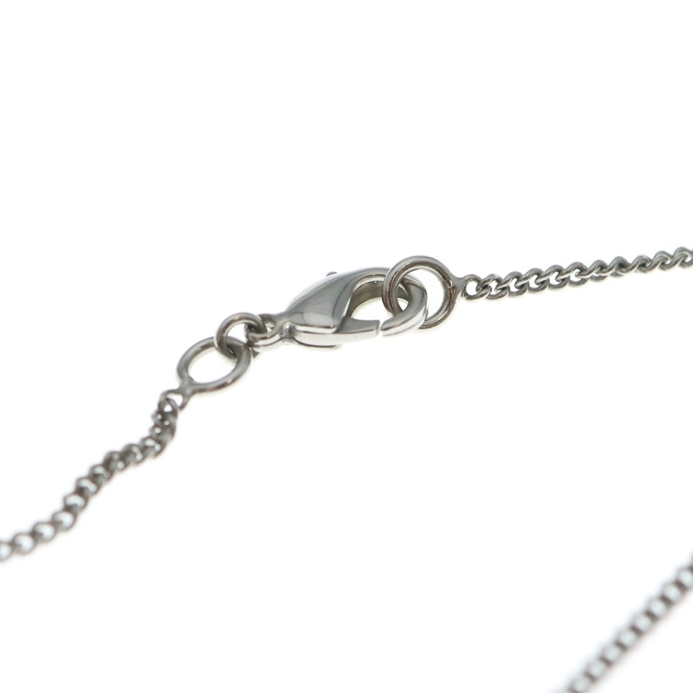 CHANEL(シャネル) ココマーク パール ペンダント ネックレス チェーン シルバー×ホワイト×ネイビー レディース