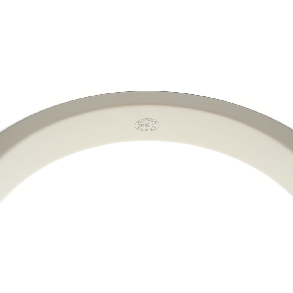 CHANEL(シャネル) COCO バングル ブレスレット ブラック×ホワイト プラスチック レディース